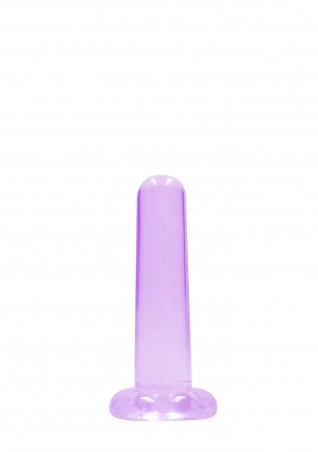 REALROCK CRYSTAL CLEAR - Dildo z Przyssawką - Róż - 13,5 cm