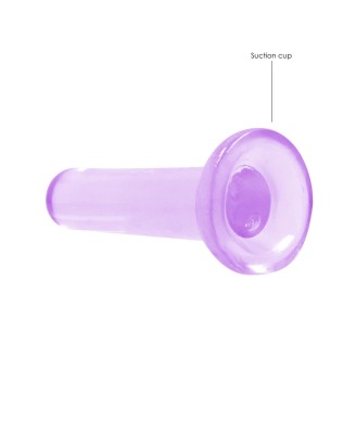 REALROCK CRYSTAL CLEAR - Dildo z Przyssawką - Róż - 13,5 cm