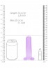REALROCK CRYSTAL CLEAR - Dildo z Przyssawką - Róż - 13,5 cm