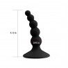 Lure me Beaded Anal Plug Black