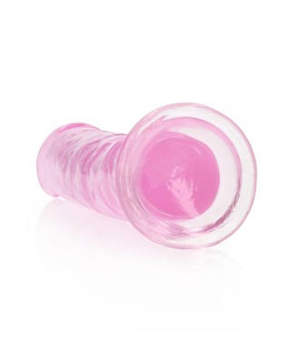 Realistyczne Przezroczyste Dildo z Przyssawką - 7'' / 18 cm - Róż