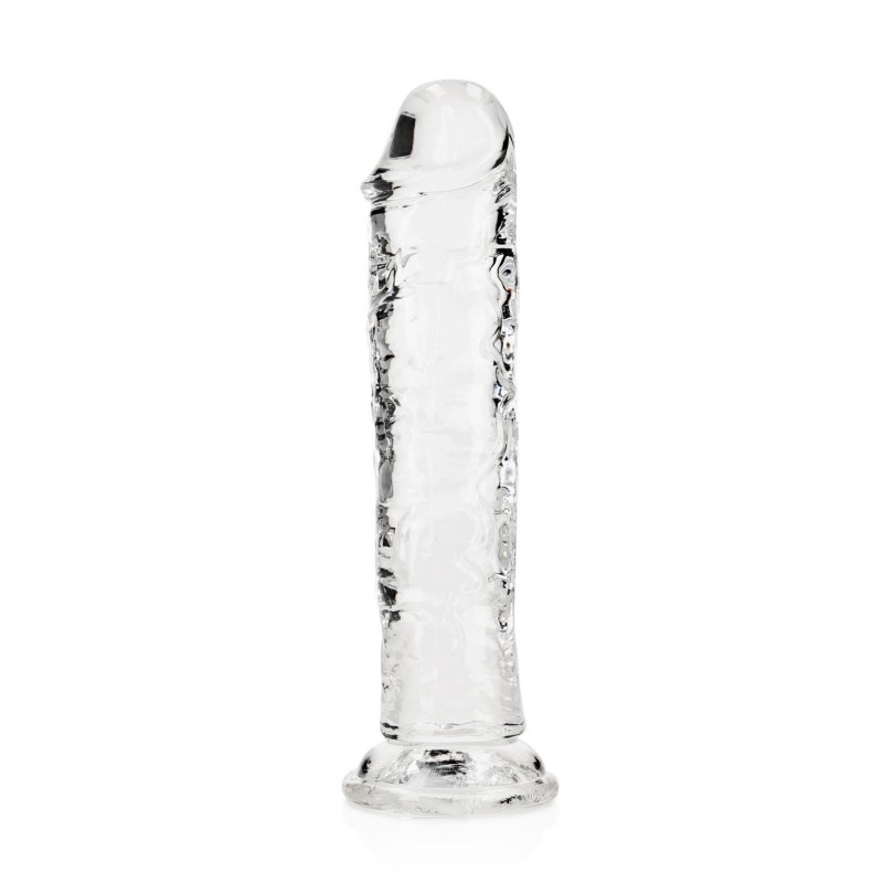 REALROCK CRYSTAL CLEAR - Dildo z Przyssawką - Transparentne - 18 cm
