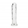 REALROCK CRYSTAL CLEAR - Dildo z Przyssawką - Transparentne - 18 cm