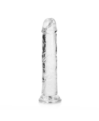 REALROCK CRYSTAL CLEAR - Dildo z Przyssawką - Transparentne - 18 cm