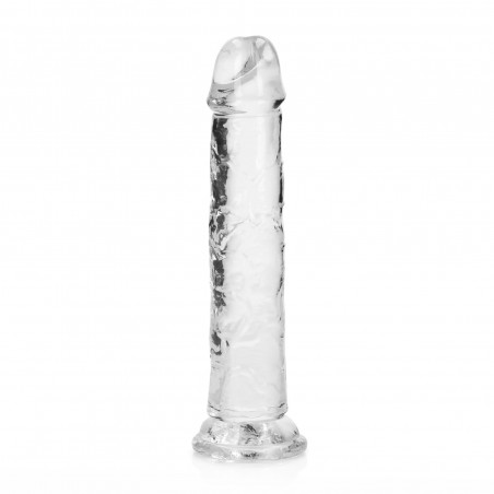 REALROCK CRYSTAL CLEAR - Dildo z Przyssawką - Transparentne - 18 cm