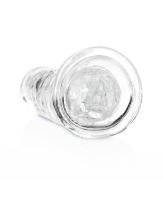 REALROCK CRYSTAL CLEAR - Dildo z Przyssawką - Transparentne - 18 cm