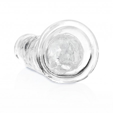 REALROCK CRYSTAL CLEAR - Dildo z Przyssawką - Transparentne - 18 cm
