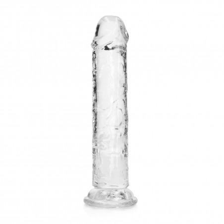 REALROCK CRYSTAL CLEAR - Dildo z Przyssawką - Transparentne - 18 cm