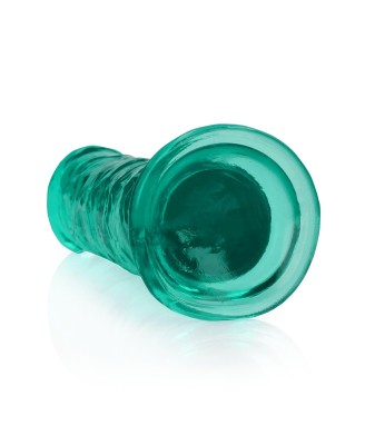 REALROCK CRYSTAL CLEAR - Dildo z Przyssawką - Zielone - 18 cm