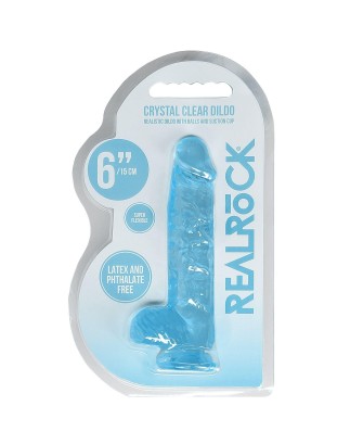Realistic Dildo with Balls - 6""""/ 15 cm