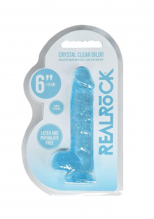 Realistic Dildo with Balls - 6""""/ 15 cm