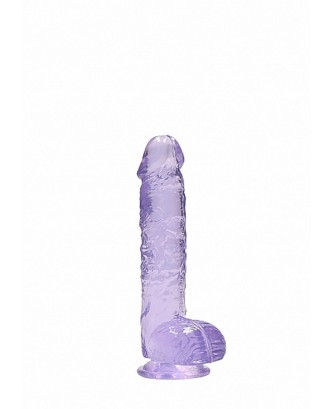 6"" / 15 cm Realistic Dildo With Balls - Purple