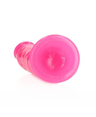 Slim Realistic Dildo with Suction Cup - Glow in the Dark - 6'' / 15,5 cm
