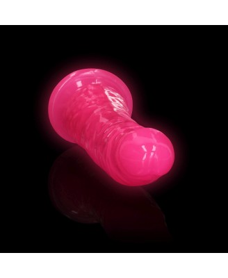 Slim Realistic Dildo with Suction Cup - Glow in the Dark - 6'' / 15,5 cm