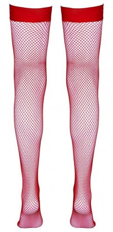 Hold-up Stockings red S