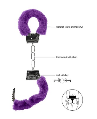 Beginner""s Handcuffs Furry - Purple