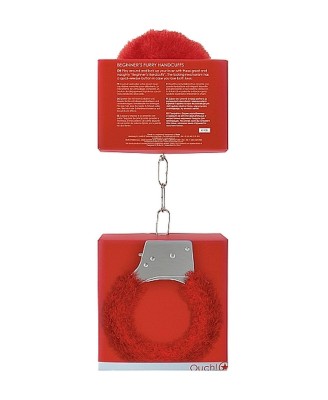 Beginner""s Handcuffs Furry - Red