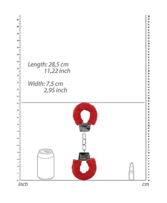 Beginner""s Handcuffs Furry - Red