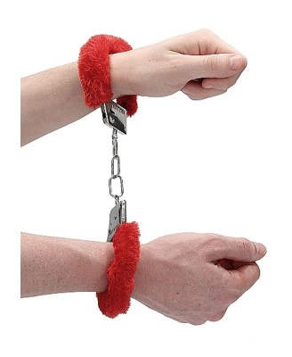 Beginner""s Handcuffs Furry - Red