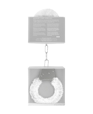 Beginner""s Handcuffs Furry - White