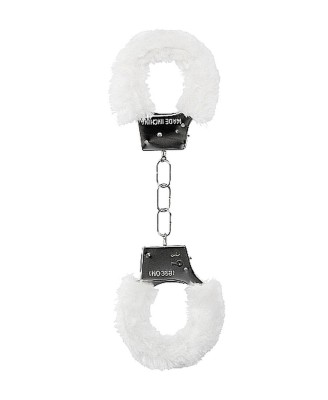Beginner""s Handcuffs Furry - White
