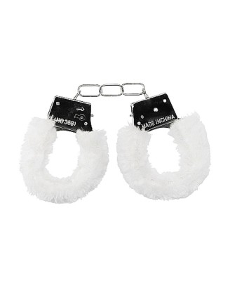 Beginner""s Handcuffs Furry - White