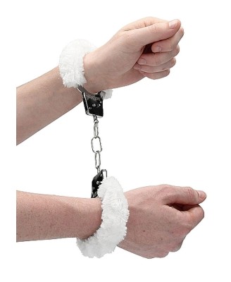 Beginner""s Handcuffs Furry - White