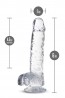 NATURALLY YOURS  6" CRYSTALLINE DILDO  DIAMOND