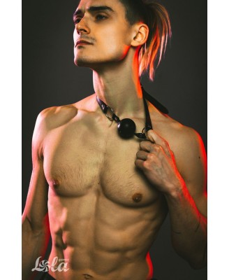 Gag Party Hard Love Addict - Czarny Knebel Kulka