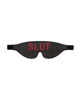 Ouch! Blindfold - SLUT - Black