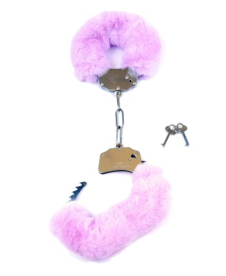 Kajdanki Fetish B - Series- Furry Cuffs Purple