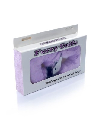 Kajdanki Fetish B - Series- Furry Cuffs Purple