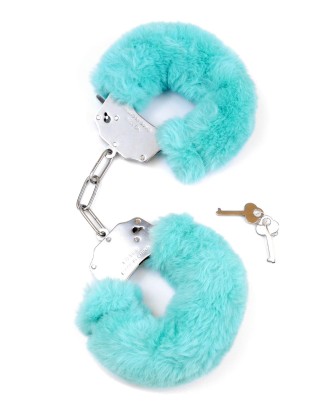 Kajdanki Fetish B - Series- Furry Cuffs Blue