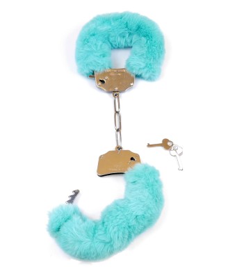 Kajdanki Fetish B - Series- Furry Cuffs Blue