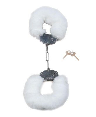 Kajdanki Fetish B - Series - Furry Cuffs White