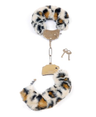 Kajdanki Fetish B - Series- Furry Cuffs Leopard