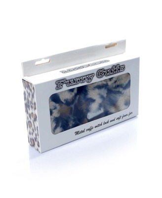 Kajdanki Fetish B - Series- Furry Cuffs Leopard
