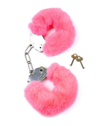 Kajdanki Fetish B - Series- Furry Cuffs Pink