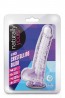NATURALLY YOURS  6" CRYSTALLINE DILDO  AMETHYST
