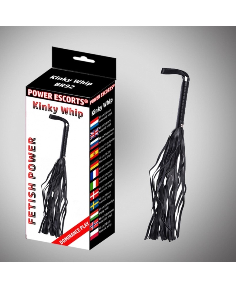 Kinky whipp black  42 cm whipp