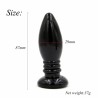 Rocket drill 3,4 inch black  anal plug 3,4 inch / 8,7 cm