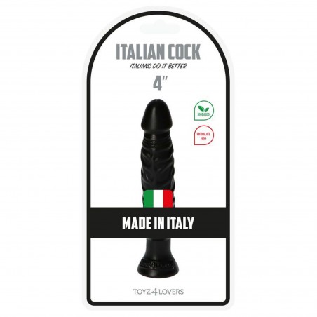 Plug-Italian Cock 4""Black