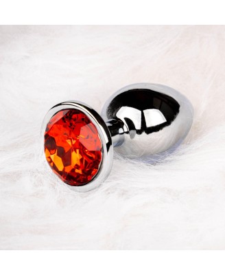 Round Gem Butt Plug - Small