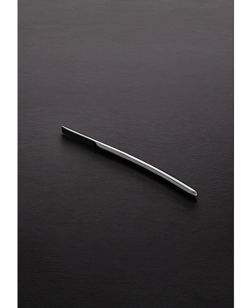 Dilator Single End (8mm) - Brushed Steel - Srebrna Szczotkowana Wtyczka do Cewki