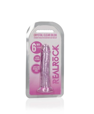 Straight Realistic Dildo with Suction Cup - 6'' / 14,5
