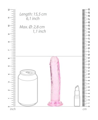 Straight Realistic Dildo with Suction Cup - 6'' / 14,5