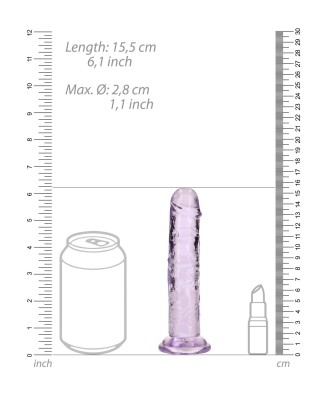 Straight Realistic Dildo with Suction Cup - 6'' / 14,5