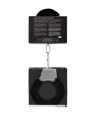 Beginner""s Handcuffs Furry - Black