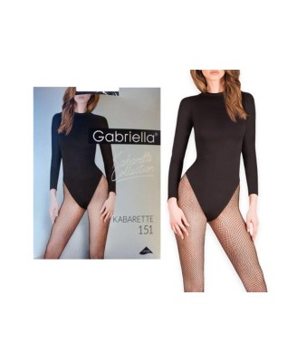 Bielizna-Kabarette/Rajstopy 151 CZARNE S/M
