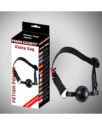 Kinky gag black  ball gag